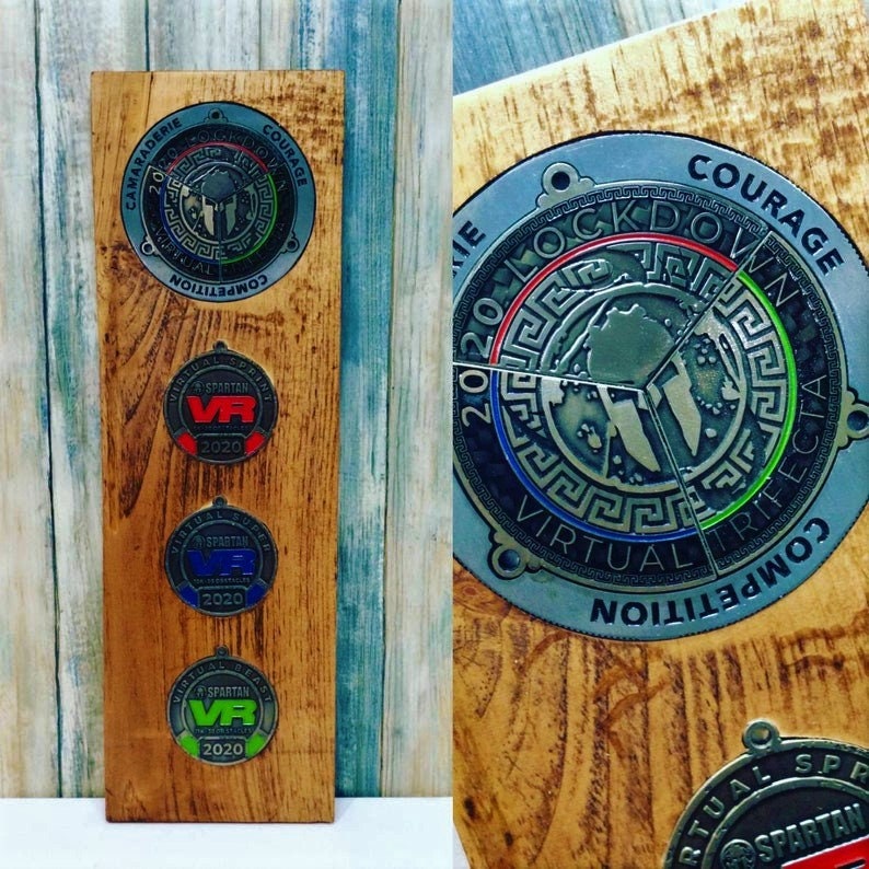 Spartan Trifecta display Etsy