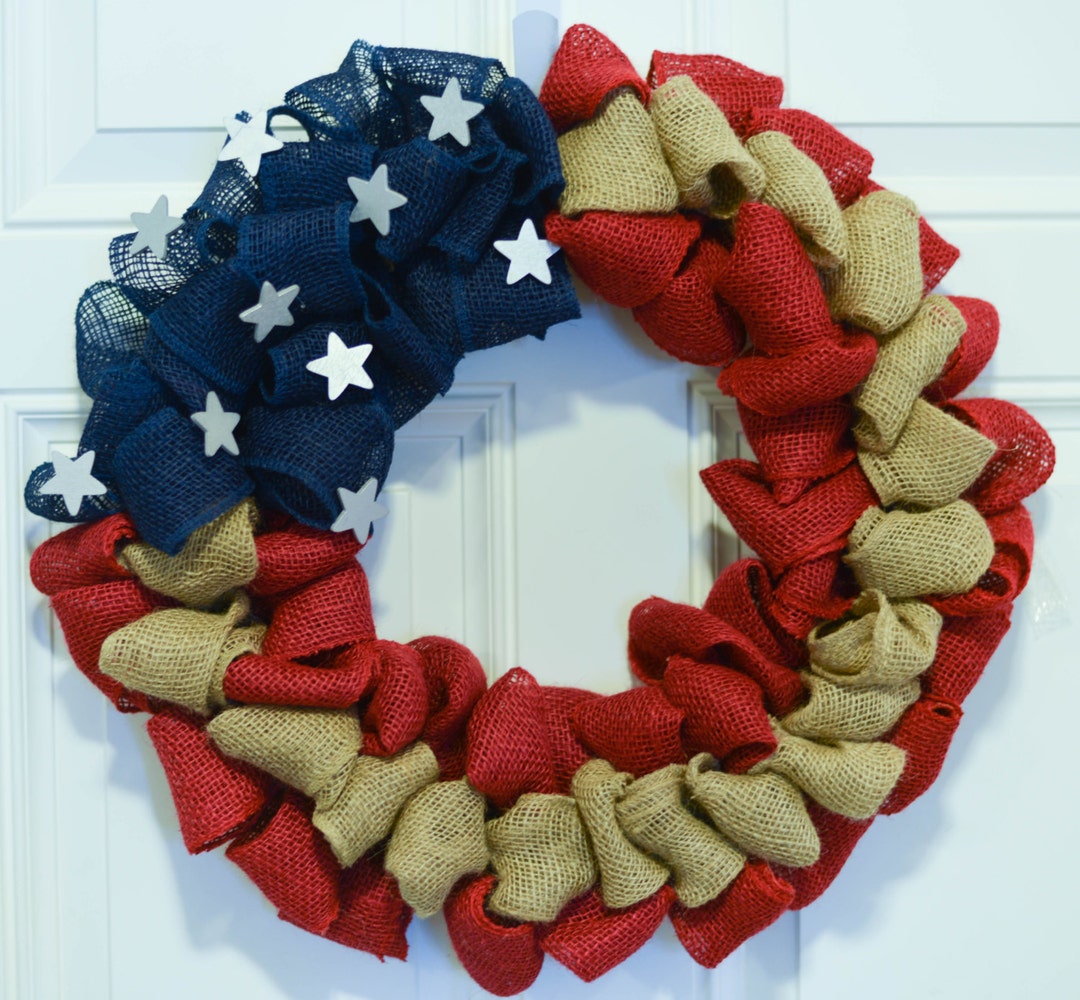 Americana Wreath, Patriotic Wreath, 4th of July Wreath, Memorial Day ...