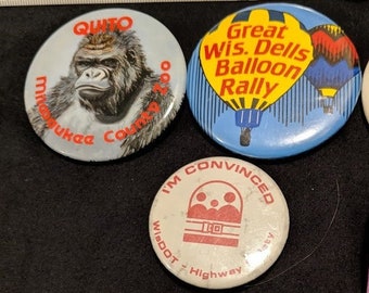 Vintage Midwestern Life Buttons (80's & 90's)