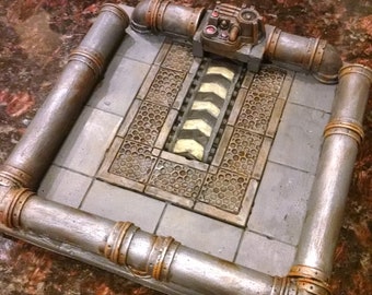 Gaming Dice Tray - Rust Factory style