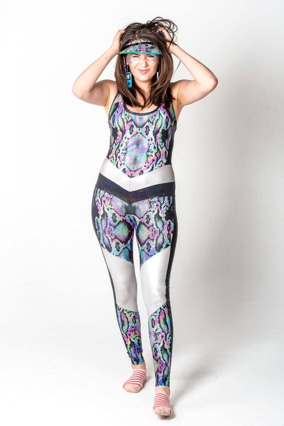 snakeskin unitard