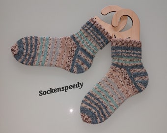 handgestrickte Wollsocken Damen Gr. 40/41  Damensocken Stricksocken Glitzersocken dicke Socken Geschenk Muttertag Geschenk Freundin Socken