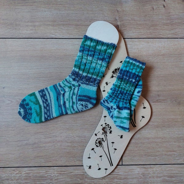 kniited Socks for children/ wool socks for children - sock size 28/29 - hand knitted - New