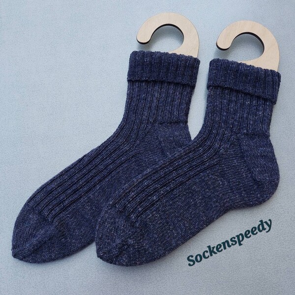 KnittedSocks /wool socks - sock size 44/45 - hand knitted - new