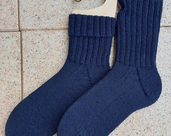 handknitted socks/ wool socks/ socks for men - sock size 42/43 - New - unworn