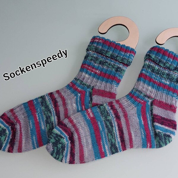 handknitted Wool-Socks - sock size 46/47 - New- unworn