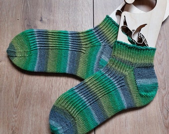 knitted sneaker socks size 40/41 wool socks ladies knitted socks cozy socks feel-good socks short socks summer socks sneakersocks cozy socks