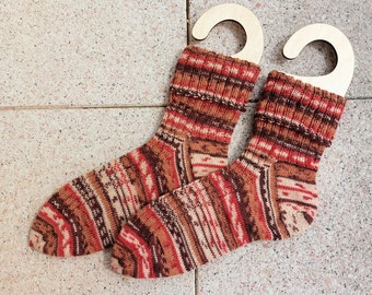 handknitted Socks / Wool socks - Sock size 48/49- outsize