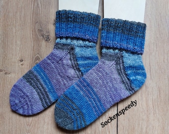 knitted Socks for children/ wool socks for childten ---- sock size 30/31 - hand knitted - New