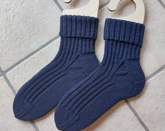 knitted socks size 48/49 wool socks men,men's socks,knitted socks,men's socks,big socks man,oversized socks, cozy socks, blue woolsocks men