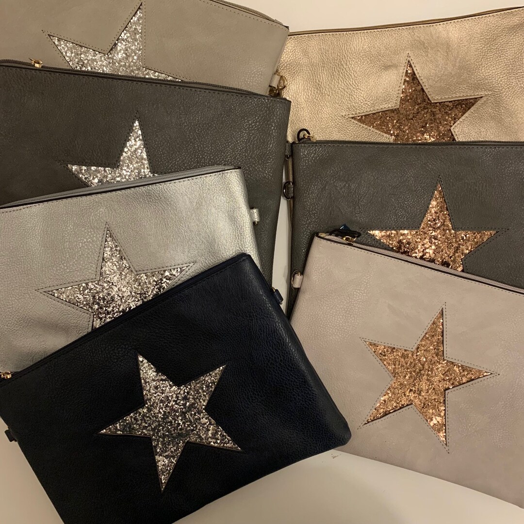 Bolso bandolera pequeño con estrella-bolso estrella brillo