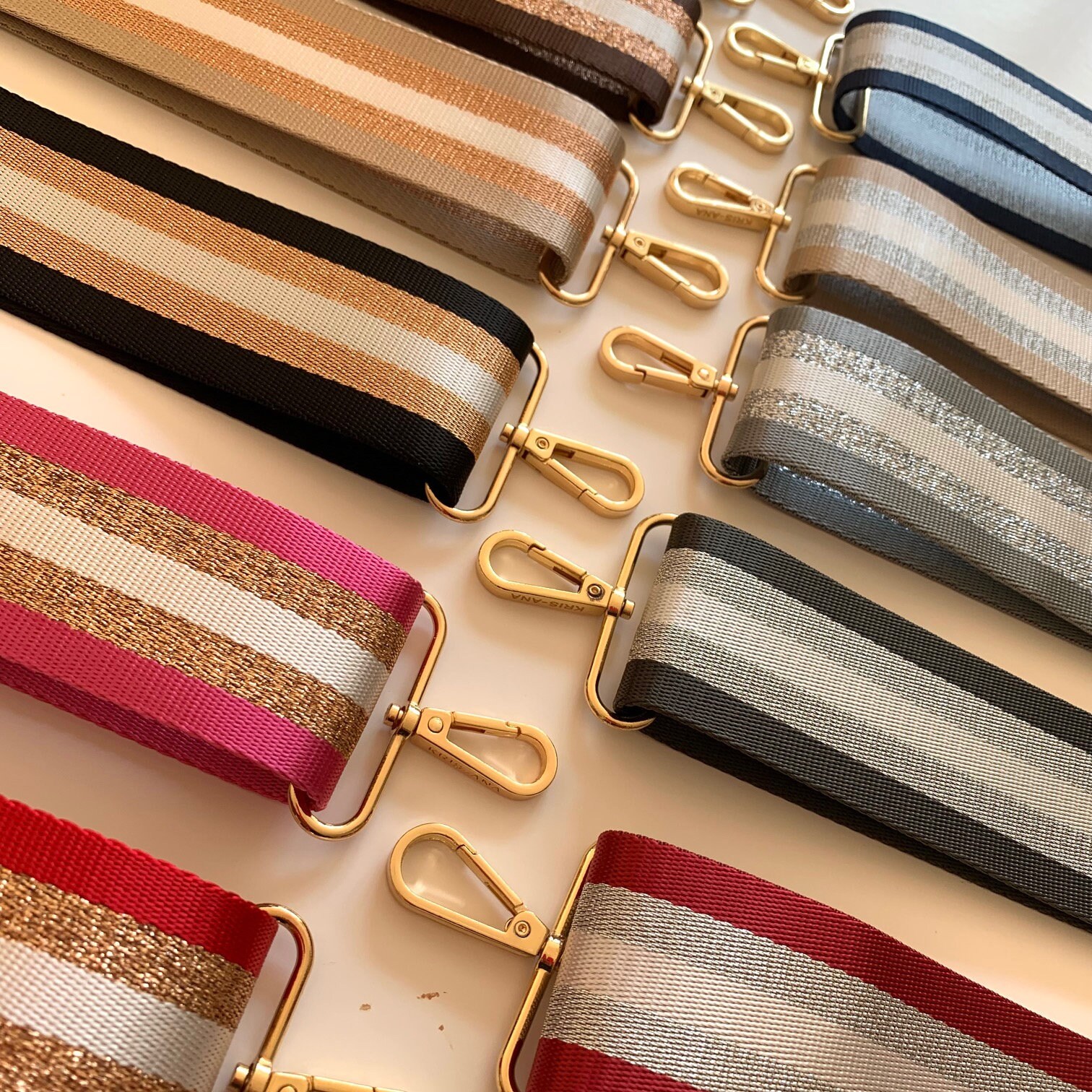 Bag strap - striped fabric straps to change your bag. Guitar strap