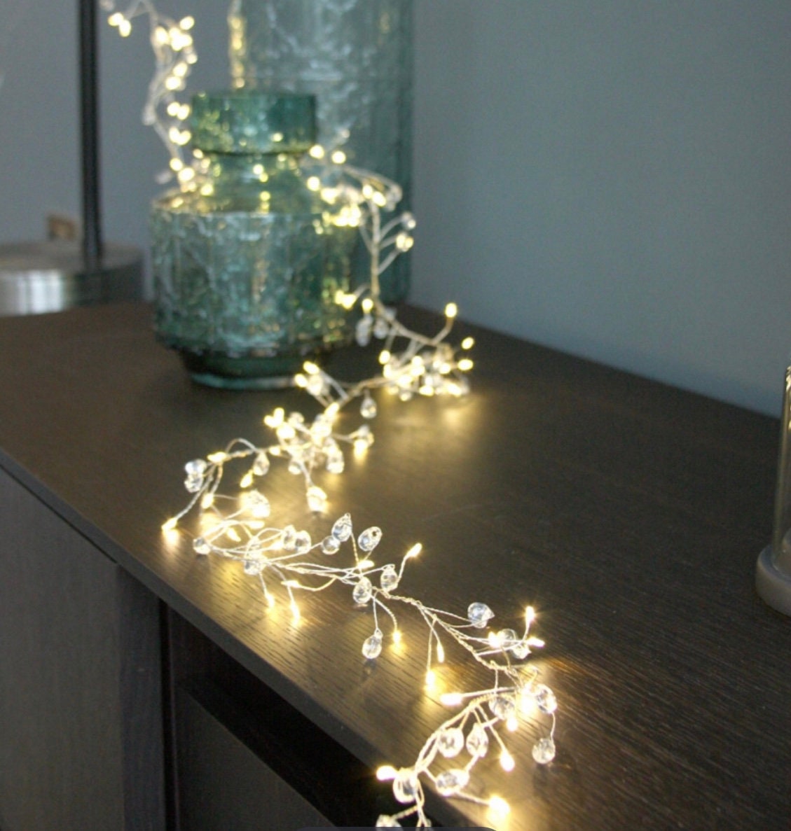 Crystal cluster fairy lights - battery or mains