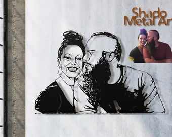 Unique Wedding Gift For Couple, Custom Portrait Personalized Wedding Gift from Parents, Birthday Gift For Friend, Christmas Gifts For Wife