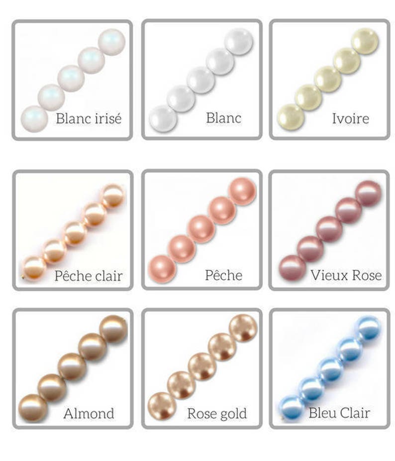 Pearl bridal earrings, Manoha, Pearl wedding jewelry, Pearl earrings, Bridal earrings Pearls ivory, white image 9