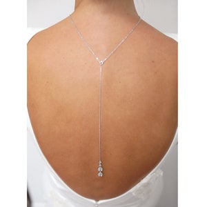 Braut-Rückenschmuck, Morgane, Kristall-Rückenschmuck, für Drop-Back-Halskette, Gold-Rückenschmuck, Kristall-Rückenschmuck, abnehmbarer Schmuck