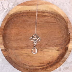 Sposato posteriore gioielli, collana indietro, gioielli posteriore matrimonio, sposato, Nila, collana gioielli matrimonio, goccia posteriore, posteriore ciondolo gioielli