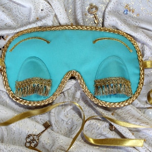 Holly Golightly sleep mask, Sleep mask with eyes, Travel gift for her, Audrey Hepburn mask, Mask for sleep image 2