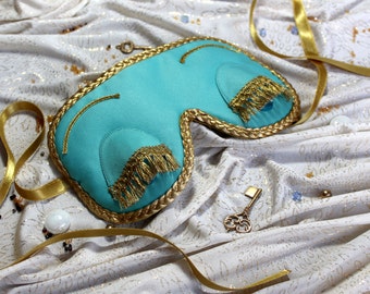 Sleep Mask. Handmade gift for her. Gift for women.Breakfast at Tiffany’s and Audrey Hepburn in role of Holly Golightly sleeping mask