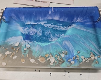 Handmade Gulf of America serving tray