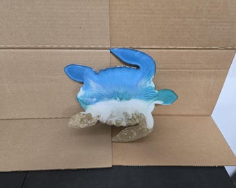 Epoxy Beachy themed sea Turtle