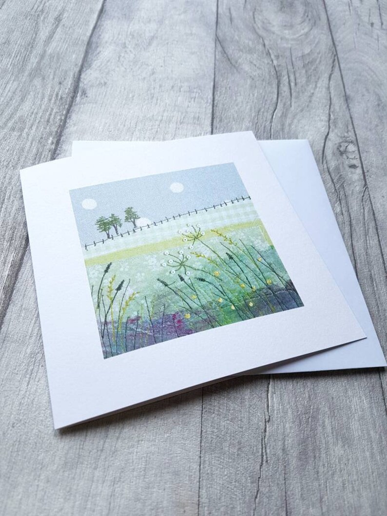 Countryside greeting card landscape card Etsy