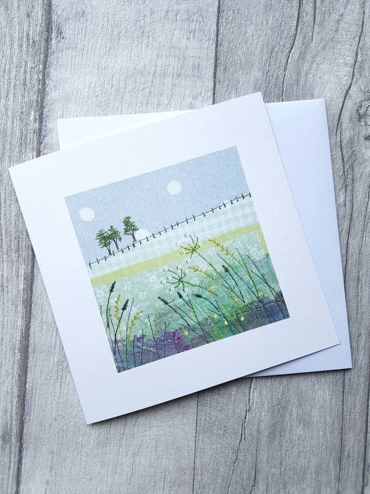 Countryside greeting card landscape card Etsy