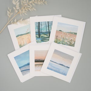 Lot de cartes de voeux paysages