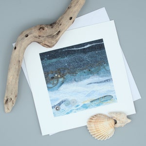 Abstract coastal greeting card