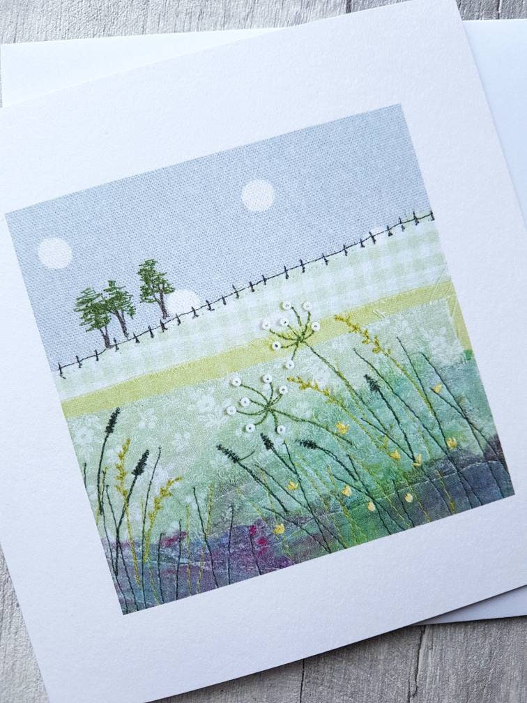 Countryside greeting card landscape card Etsy