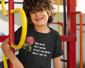 Vegan Kids' T-Shirt, Animal Lover Tee