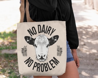 Vegane Tragetasche ohne Milchprodukte, Tierrechtsbekleidung