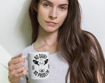 No Dairy Coffee Mug, Vegan Mug, Vegan Coffee Mug, Coffee Mug, Dairy Free, Plant Based ,Vegan Power, Dairy Free, Meat Free, Animal Rights