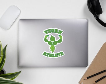 Vegan Athlete Sticker, Size 5.5*5.5 (in), Vegan Sticker, Vegan Stickers, Vegan Gift, Animal Rights Sticker, Animals