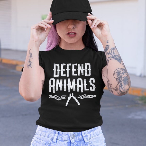 Defend Animals Unisex T-shirt, Vegan T-shirt, Vegan shirt, Go Vegan, Vegan Apparel, Plant Based, Animal Rights Shirt, Animal liberation