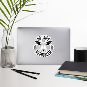 Nessun adesivo lattiero-caseario, taglia 5.5.5(in), Adesivo Vegano, Adesivi Vegani, Vegan Gift, Animal Rights Sticker, Animali
