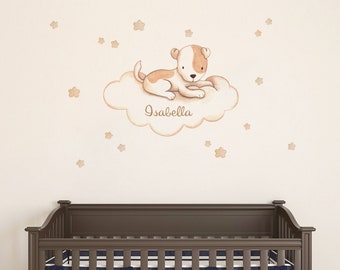 Puppy Vinyl Wall Decal. Child's Room Wall Decal - Dog Puppies Wall Decals . Dog wall sticker. Nursery Vinyl Wall Decal - Puppy Stickerrs.