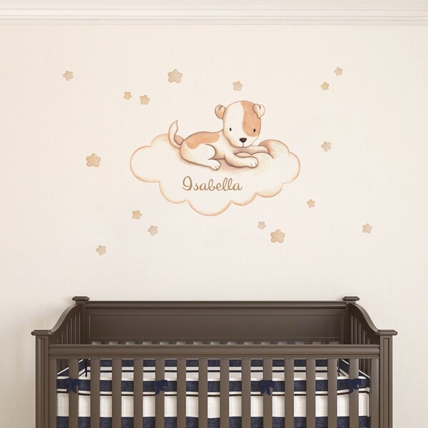 Puppy Wall Decal Etsy