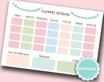 Daily planner printable. printable habit tracker. schedule day printable. dietario agenda digital imprimible. digital planner planning dairy