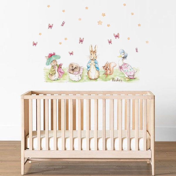 Peter Rabbit Sticker Decal for Wall Etsy UK
