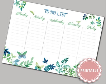 Habit track printable. to do list. Weekly planner printable. schedule weekly printable. planner insert habit track printable digital planner