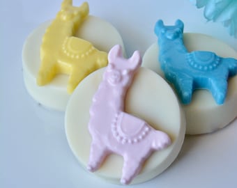 Llama Cookies (12), Alpaca Cookies, Birthday cookies, Llama gift, Llama party, Alpaca Birthday, Farm Animals cookies, Chocolate