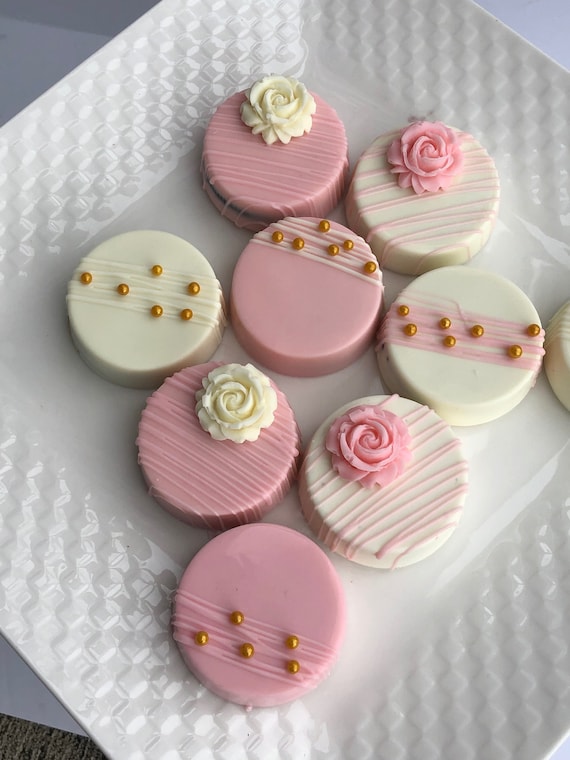 Baby Shower Favor, Baby Girl, Baby Boy, Chocolate, First Birthday, Chocolate Covered Oreo, Party Favors, Wedding Favors, elegant cookies Il_570xn