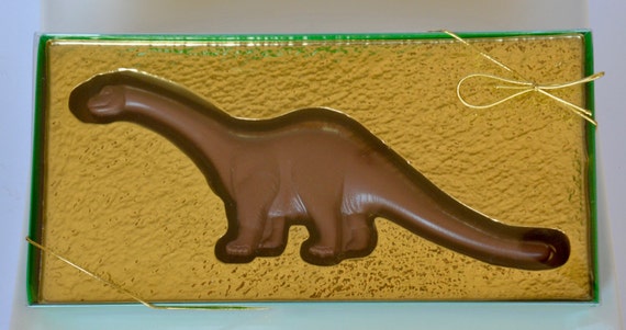 Chocolate Dinosaur, Chocolate Brontosaurus, Chocolate Dinosaur Party Favors, Chocolate Dinosaur Gift, Chocolate Dino, Chocolate Gift, Il_570xn