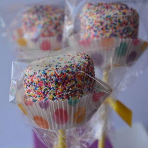 Chocolate Dipped Marshmallow Party Favors, Baby Shower, Birthday Favors, Birthday Decor, Happy Birthday, Birthday Gift Bild 1