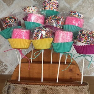 Chocolate Dipped Marshmallow Party Favors, Baby Shower, Birthday Favors, Birthday Decor, Happy Birthday, Birthday Gift image 2