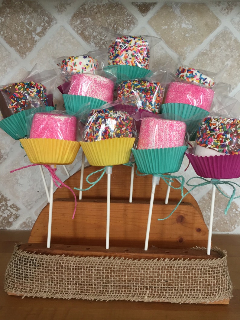 Chocolate Dipped Marshmallow Party Favors, Baby Shower, Birthday Favors, Birthday Decor, Happy Birthday, Birthday Gift image 2