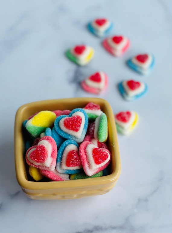 Candy Pouch, Gummy Hearts, Gummy Candy, Candy Box, Candy Cart, Candy Jar, Candy Bags, Bulk Candy, Heart Candy, Candy Buffet, Gift for Kids Il_570xn