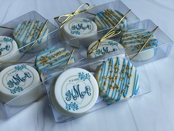 Personalized Wedding Oreos Wedding Cookies Chocolate Covered
