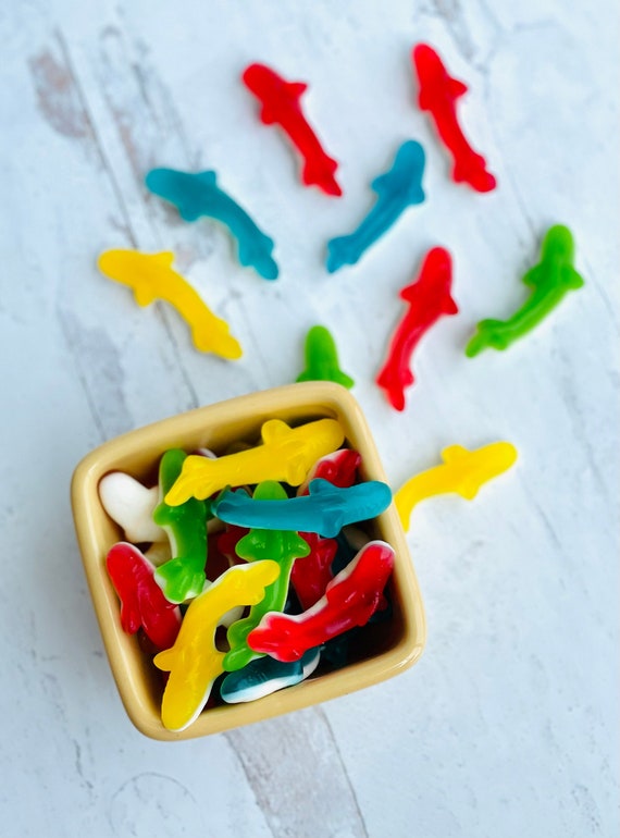 Gummies, Gummy Sharks, Gummy Candy, Candy Box, Candy Cart, Candy Jar, Candy Bags, Bulk Candy, Gummy Bear, Candy, Candy Buffet, Gift for Kids Il_570xn